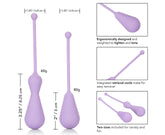 Dr Laura Berman Silicone Weighted Kegel Exercisers Set Love Eggs and Kegel Exercisers